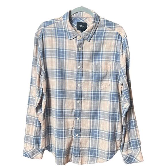 Rails Other - Rails Men’s Wyatt Mojave 100% Cotton Plaid Button-Up Shirt Long Sleeves Sz Large